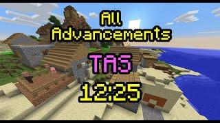 Minecraft Getting Every Advancement in 12 minutes  TAS