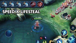 MIYA VS 100 MINIONS speed and lifesteal build- ML