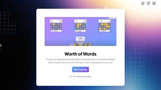 Play Worth of Words with us