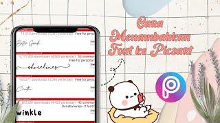 Cara Menambah Font ke Picsart