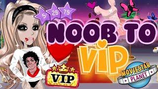 NOOB TO VIP ON A NEW RARE ACCOUNT ON MSP  MOVIESTARPLANET