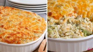 Cheesy Chicken Broccoli Rice Casserole - From-Scratch