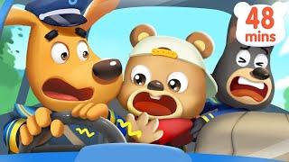 Dont Play in Drivers Seat  Car Safety  Detective Kids Cartoon  Sheriff Labrador  BabyBus