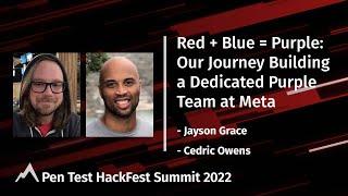 Red + Blue = Purple Our Journey Building a Dedicated Purple Team at Meta