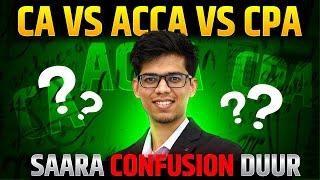 CA vs ACCA vs CPA Detailed comparison  Package Big 4 Scope companies etc. CA vs ACCA CA