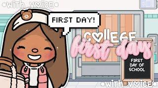First Day of COLLEGE  *With Voice* Toca Life World Roleplay