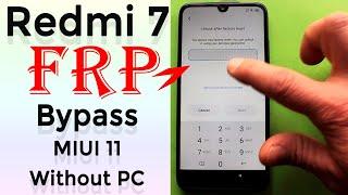 Redmi 7 frp bypass  google account remove miui 11 version