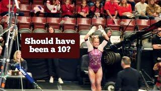 Audrey Davis OU - 9.975 Robbed? Near perfect bars - 2024 Collegiate Quad January 2024