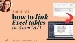 AutoCAD How to link an Excel table in AutoCAD