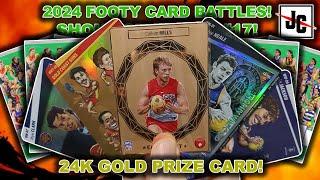 24K GOLD PRIZE CARD FOOTY CARD BATTLES  2024 AFL TEAMCOACH CARDS