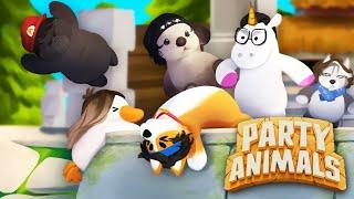 FURROS PELEANDO EL JUEGO  - Party Animals  Roier ft. Cellbit ElMariana Spreen Rivers Aldo