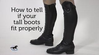 How to tell if your tall boots fit properly