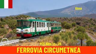 Cab Ride Ferrovia Circumetnea Gurrida - Cibali Sicily - Italy train drivers view 4K