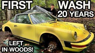 First Wash in 20 Years Abandoned Porsche 911 Car Detailing Restoration