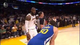 LeBron’s Reaction to Steph After Jumping Into Stands 