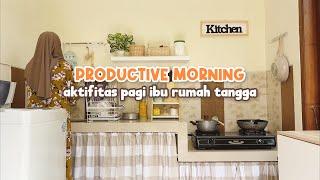 PRODUCTIVE MORNING  aktifitas pagi ibu rumah tangga  morning routine with skintific