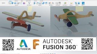 Wooden Aircraft CAD Design - Fusion 360 by Mayur Jethani