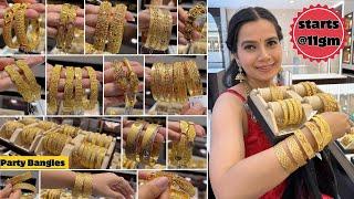 Kalyan Jewellers 22Kt Gold Bangles Designs With Price Latest Light Weight Gold Bangles Designs 2023
