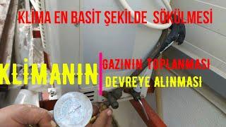 KLİMA GAZI NASIL TOPLANIR VE DEVREYE ALINIR? KLİMA NASIL SÖKÜLÜR.