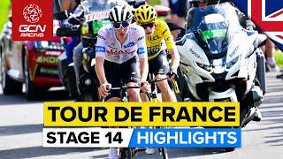 Big Alpine Day With Hair-Raising Descent To Finish  Tour De France 2023 Highlights - Stage 14