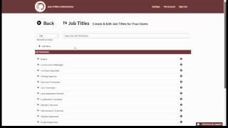 Editing a Job Title in Pinion LMS