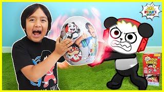 Ryans World Adventure Mystery Egg Combo Panda vs Red Titan