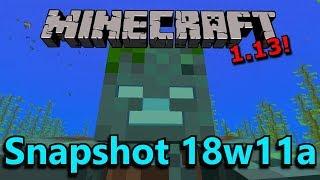 Minecraft 1.13 Snapshot 18w11a- NEW MOB SHIPWRECKS NEW CORAL