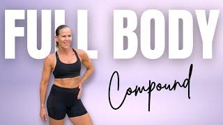 35 MIN FULL BODY COMPOUND WORKOUT  Strength Training & HIIT Finisher