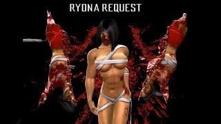 Mortal Kombat 9 Ryona Goro Torn Apart Fatality on Mileena Flesh Pits Free Cam