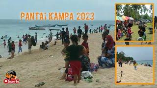 Suasana Pantai Kampa Wawonii  Tahun  Baru 2023  Konawe Kepulauan