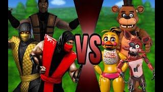 MUGEN - Five Nights at Freddys Animatronics vs Mortal Kombat Ninjas