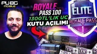 1.300 TL HARCADIM KUTU AÇILIMI ve 6. SEZON ROYALE PASS 100 LEVEL Oldum - PUBG Mobile