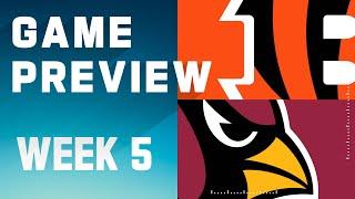 Cincinnati Bengals vs. Arizona Cardinals  2023 Week 5 Game Preview