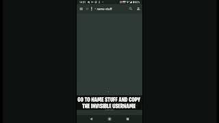 HOW TO GET INVISIBLE USERNAME ON DISCORD MOBILE  HOW TO BECOME INVISIBLE ON DISCORD MOBILE #shorts