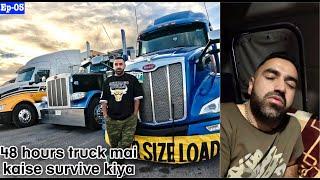 48 hours surviving in Truck  London  Canada  Truck Driver Life