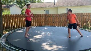 Trampoline Wrestling The Boys Wrestling Episode 1 Exotic Vs Brantley