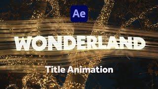 Shiny Title Animation in After Effects  Tutorial