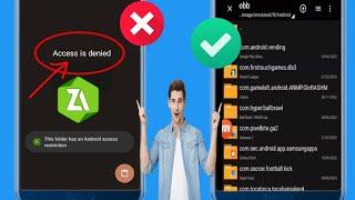 Restriction daccès au dossier Obbdata- ce dossier a une restriction daccès Android Zarchiver 2024