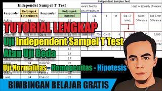 Uji Independent Sampel T Test - Uji independent sample T test Kelas Kontrol dan Eksperimen - SPSS