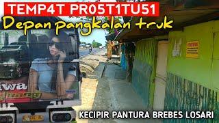 Pr05t1tu51 terselubung diwarung warung depan pangkalan truk kecipir Losari Brebes.