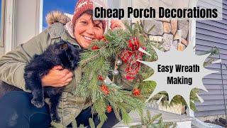 Outdoor Winter Decorations on a Budget Easy Wreath Making