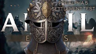LIVESTREAM  ANVIL EMPIRES Medieval MMO Pre-Alpha 5 ► Settlement Test - First Blacksmith Experience