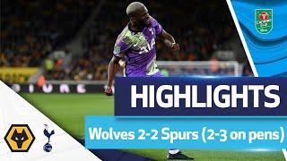Penalty shootout DRAMA at Molineux  HIGHLIGHTS  Wolves 2-2 Spurs 2-3