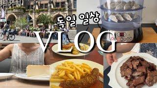 Eng독일vlog  독일에서 한식 해 먹기 수제만두 양념돼지갈비 비빔국수 김치찌개 필립스 전기찜기 dm 쇼핑템 주방템과 영양제 추천 감성충만 뮌헨