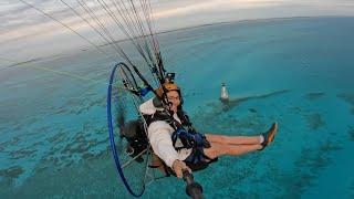 Flying Alligator Reef on a Paramotor Florida Keys