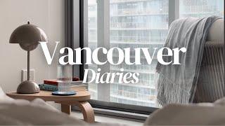 Living In Vancouver  weekly vlog rainy days studio apartment.