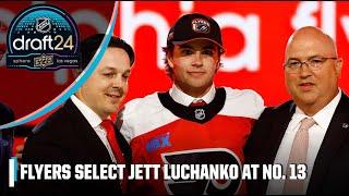 Michael Buffer announces Philadelphia Flyers’ No. 13 pick Jett Luchanko  2024 NHL Draft