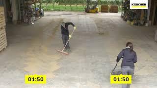 Kärcher KM 7020 Professional Push Sweepers vs. Broom