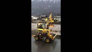 Sturm Burglind Hochwasser Schaden Schweiz Wilderswil 4. Januar 2018