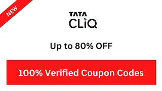 Tatacliq Coupon Code   Up to 80% OFF Promo Code  100% Verified Discount Codes & Offers #tatacliq